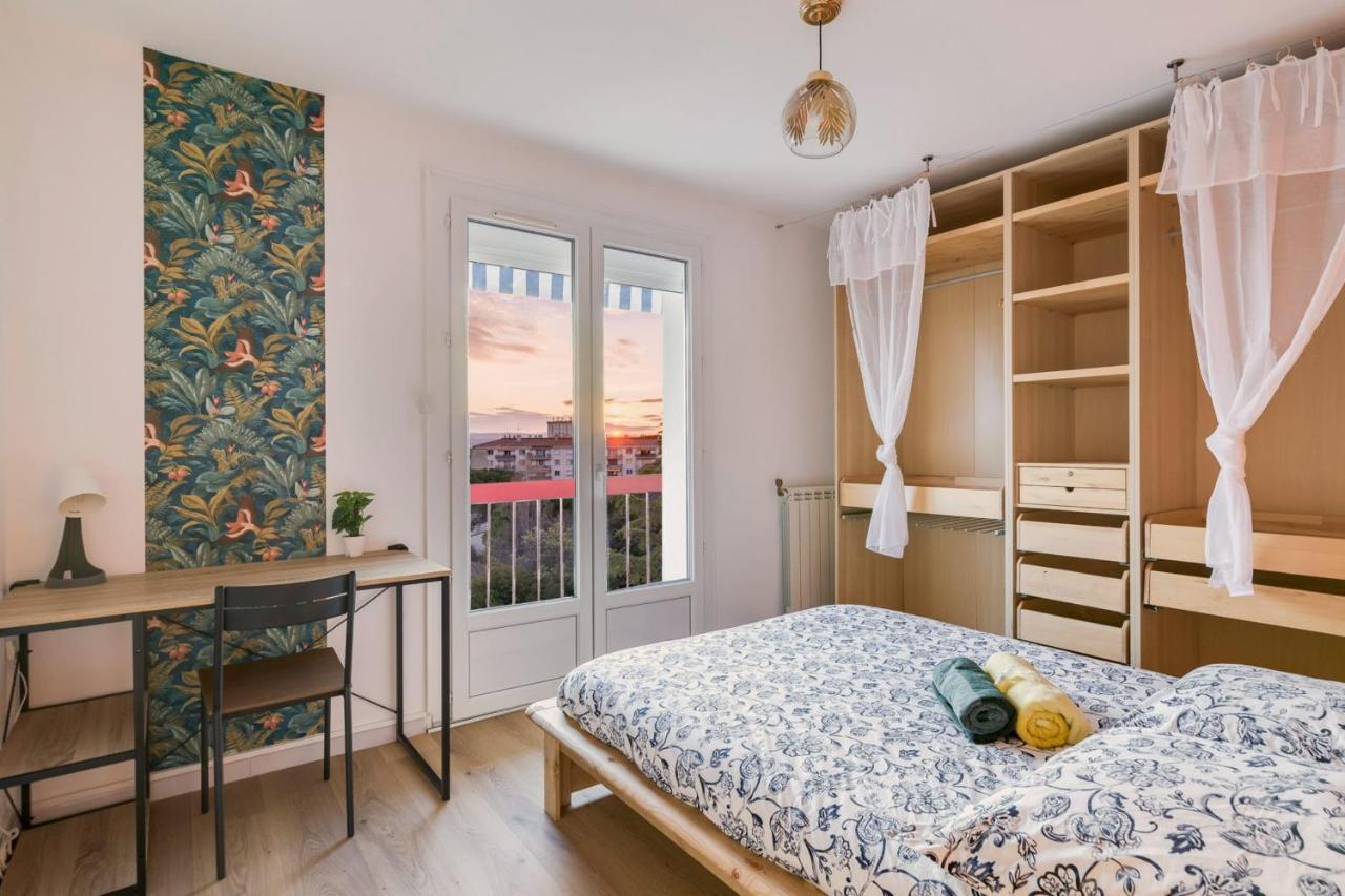 Appartement 2 Chambres, Dernier Etage, Parking Gratuit Dans Residence, Balcon & Coucher De Soleil Μονπελιέ Εξωτερικό φωτογραφία